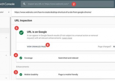 Cách sử dụng URL Inspection hay Fetch as Google trong Search Console